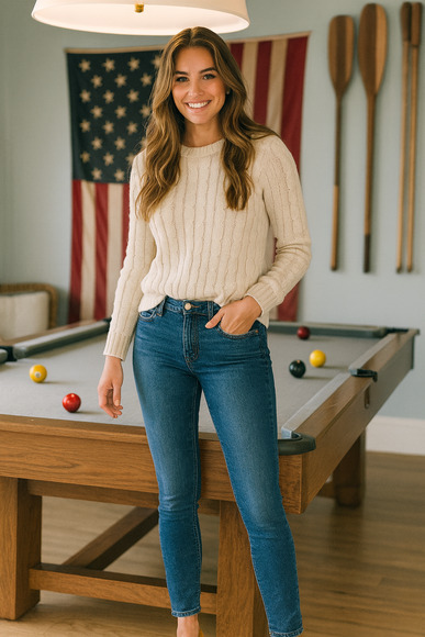 7 For All Mankind Jeans Girls Slimmy Elastic Waist Size 14 5 Preppy Classic‎ Y2K - Picture 1 of 10